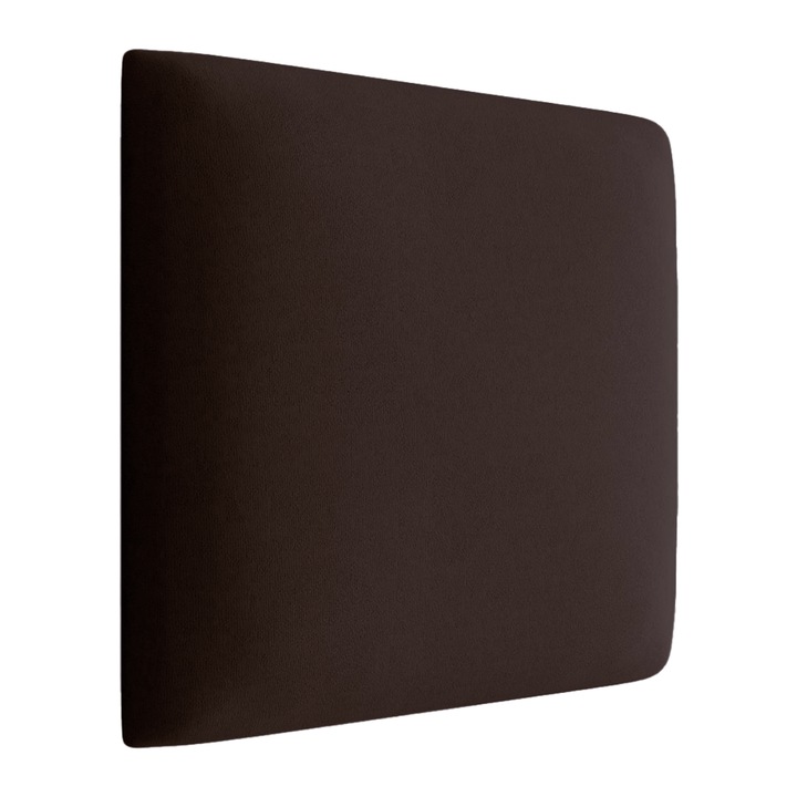 Panou 3D tapitat RomDeko, decorativ si izolator, autoadeziv, Marime 30x30 cm, Maro