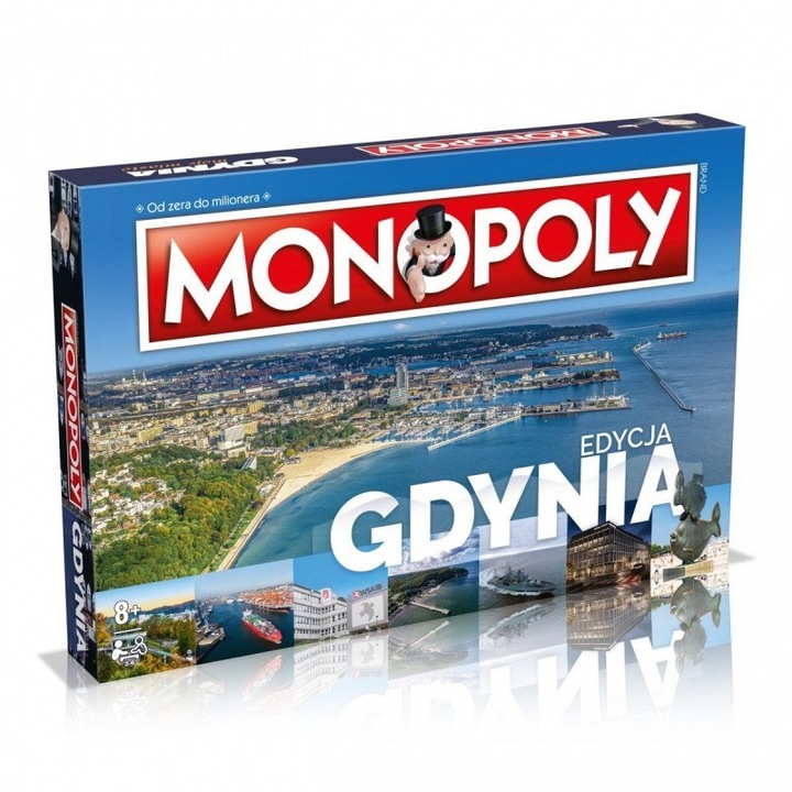 Monopoly Gdynia játék, Winning Moves, 2-6 játékos, 8 év+, Többszínű