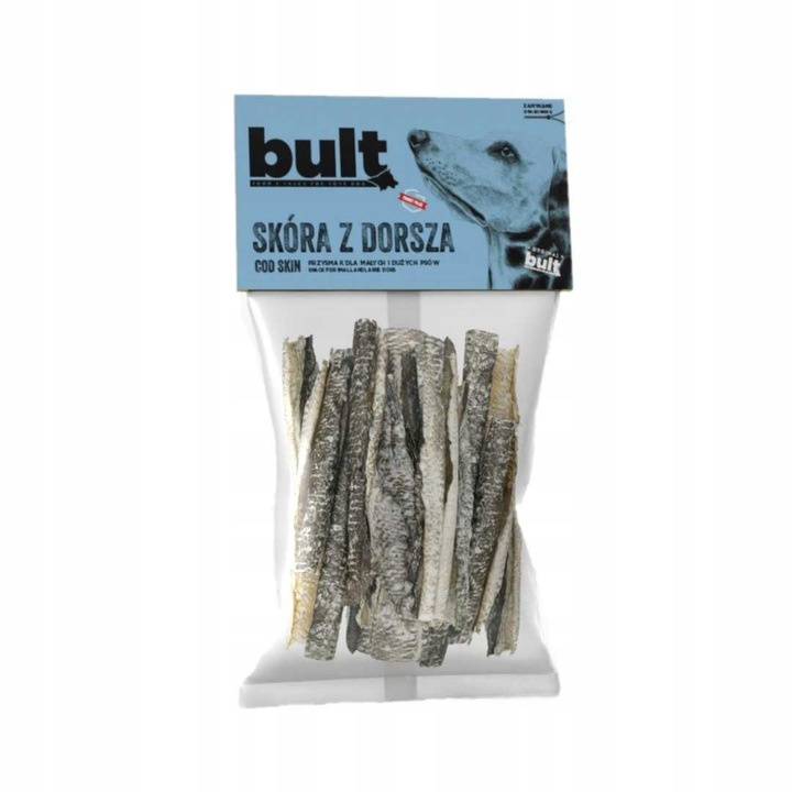 Pachet gustare caini, Bult, Piele de cod, 50 g