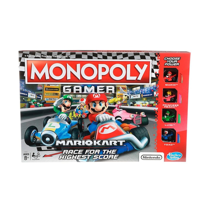 Joc de Masa Monopoly Mario Kart Hasbro E1870105 (ES)