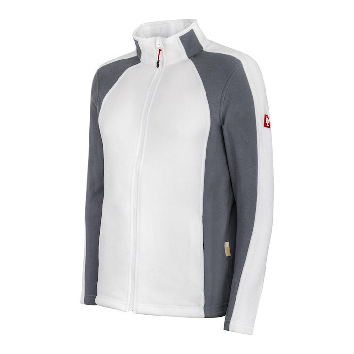 Работен суитчър, полар, от микрофлис Engelbert Strauss, бял, размер M