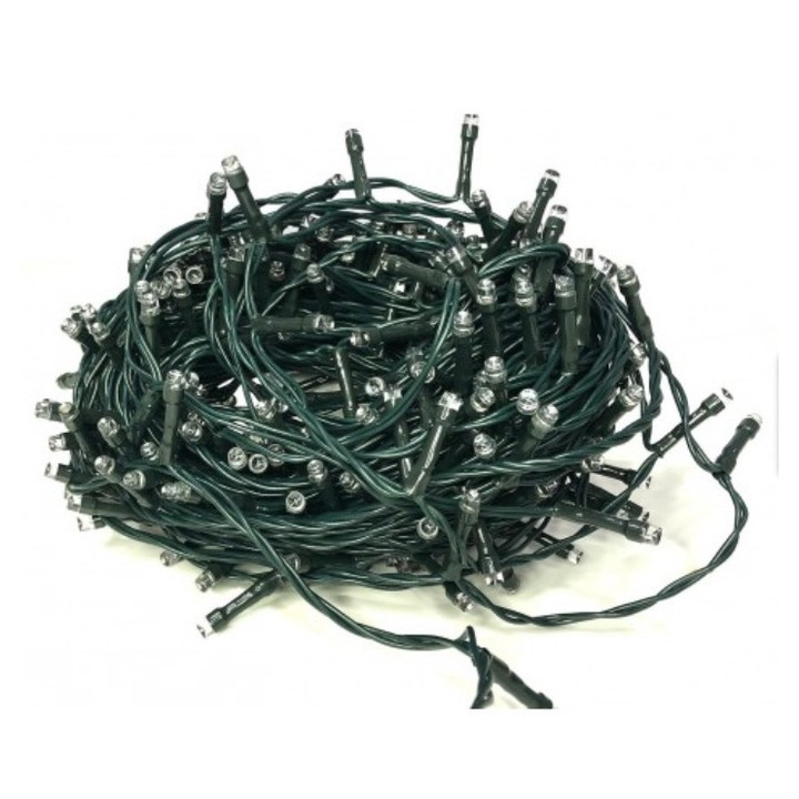 Instalatie brad Craciun, 180 LED-uri rosii, 17.9 m, controler, timer, interior / exterior, DOMI8076