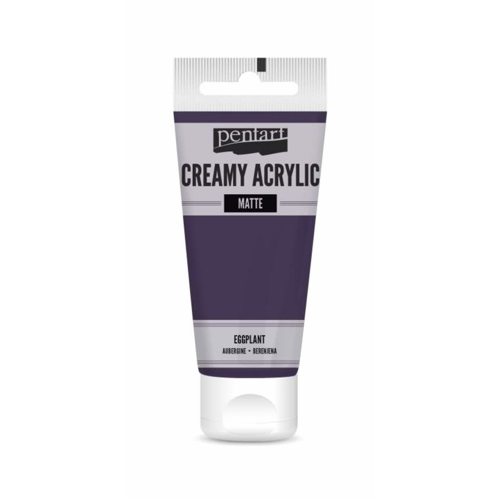 Pentart Кремообразна акрилна боя мат 60 мл патладжан