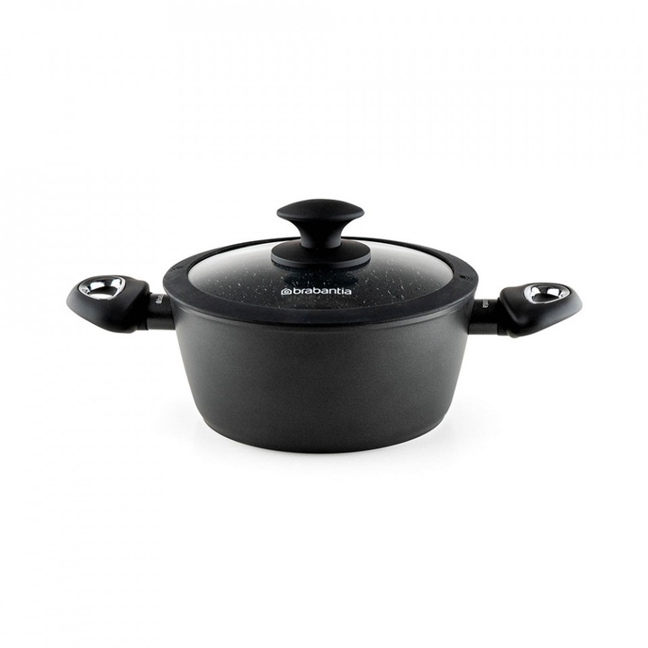 Brabantia Rock Fazék 20cm 2,4L fedővel 650562