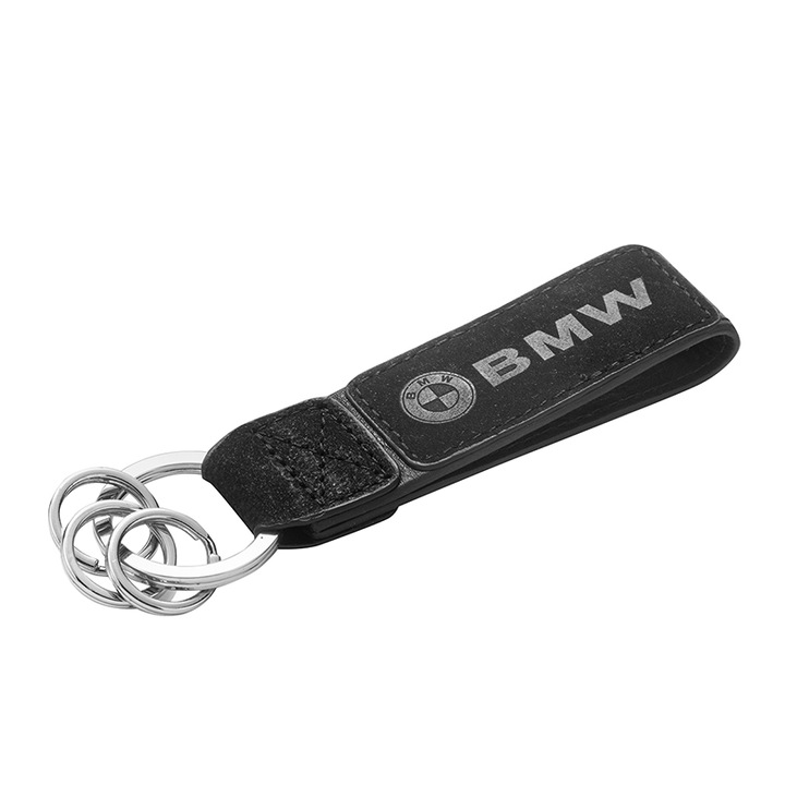 Ключодържател Silver Flame, Лого BMW, Велур, Черно
