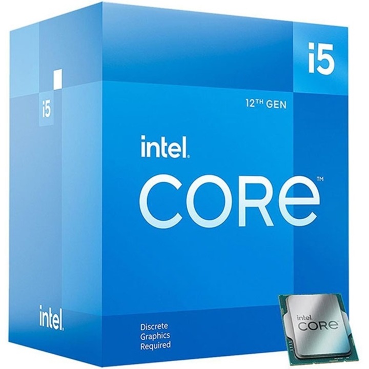 Процесор за компютър, CPU Intel Core i5-12400F, 6C, 12T, 2.5, 18M, s1700, Box, SS300218