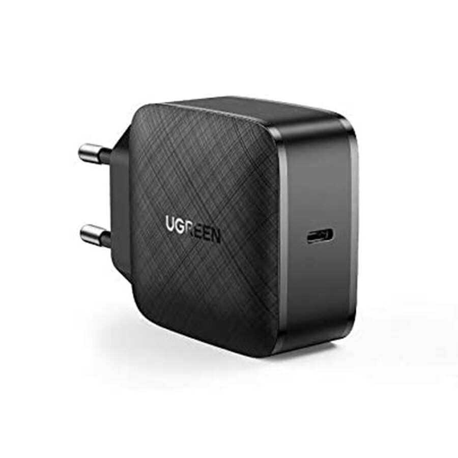 Зарядно устройство UGREEN CD217 70817, 220V, 65W, USB-C, GaN, Черно ...