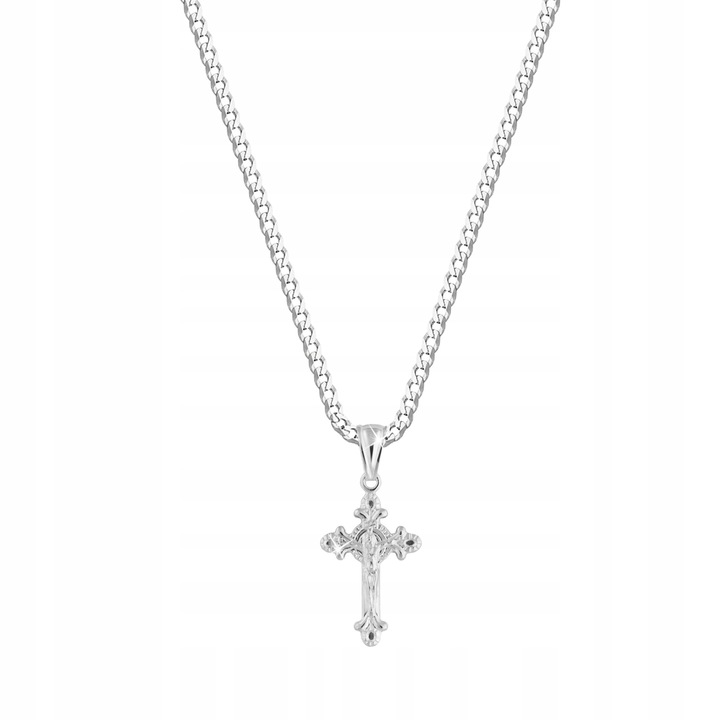 Колие с верижка и кръст Mennica Bydgoska, сребро 925, 55 см, сребро