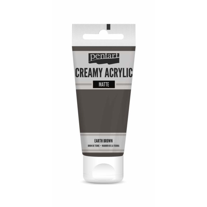 Pentart Krémes akrilfesték matt 60 ml földbarna