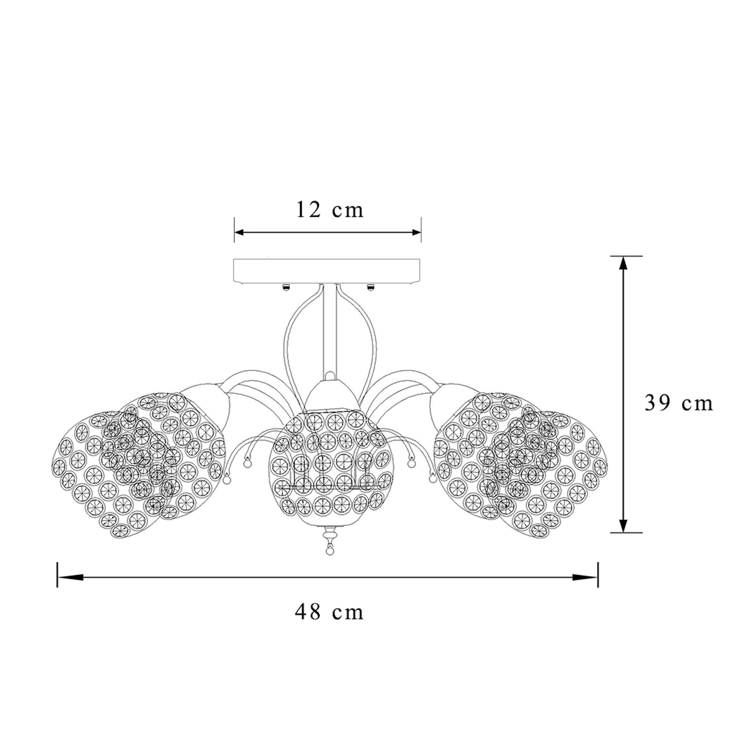 Lustra Sezam, Agora Lighting, Otel, 5x E14, Antique brass - eMAG.ro