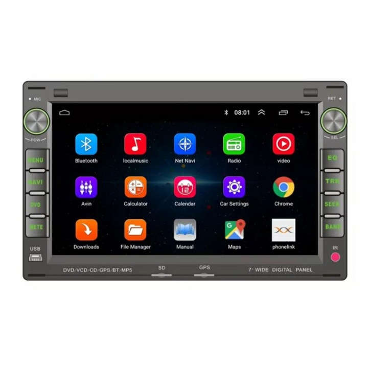 Multimedia cu navigatie Mercedes ML163, 2002-2005, Android, 4+1+16, Gri