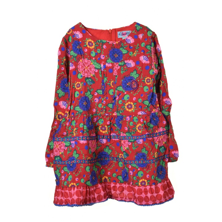 Rochie fata, Rosalita, Poliester, Multicolor, 104 cm