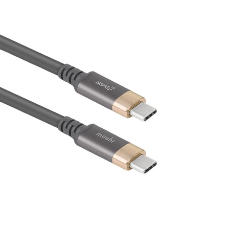 Cablu USB-C, Moshi, Model Power Delivery, 1m, Gri/Auriu - eMAG.ro