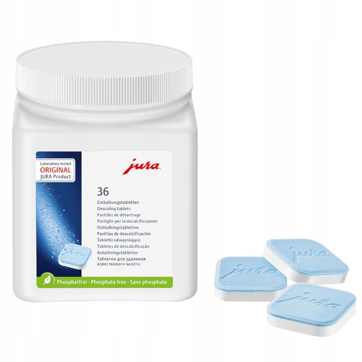 Таблетки за почистване за еспресо машини Jura, фаза 2, 36 бр