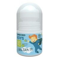 Deodorant copii An-Tan-Te. Deodorant natural pentru baieti cu parfum energizant lamaie si bergamot. Cu ulei de cocos, suc de aloe vera, unt de cacao, unt de shea. Neutralizeaza mirosul de transpiratie, Textura cremoasa- Nimbio Farmaceutics, 30ml