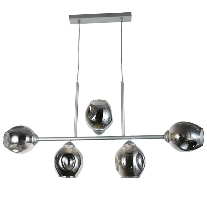 Liza csillár, Agora Lighting, Acél, E27, Ezüst