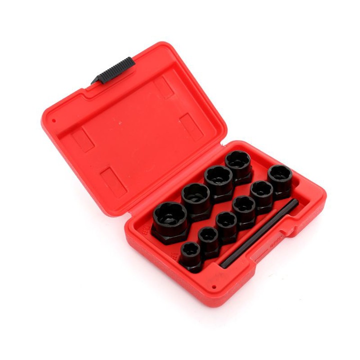 Törött csavar eltávolítók, 10 db, KD10270, Kraft&Dele