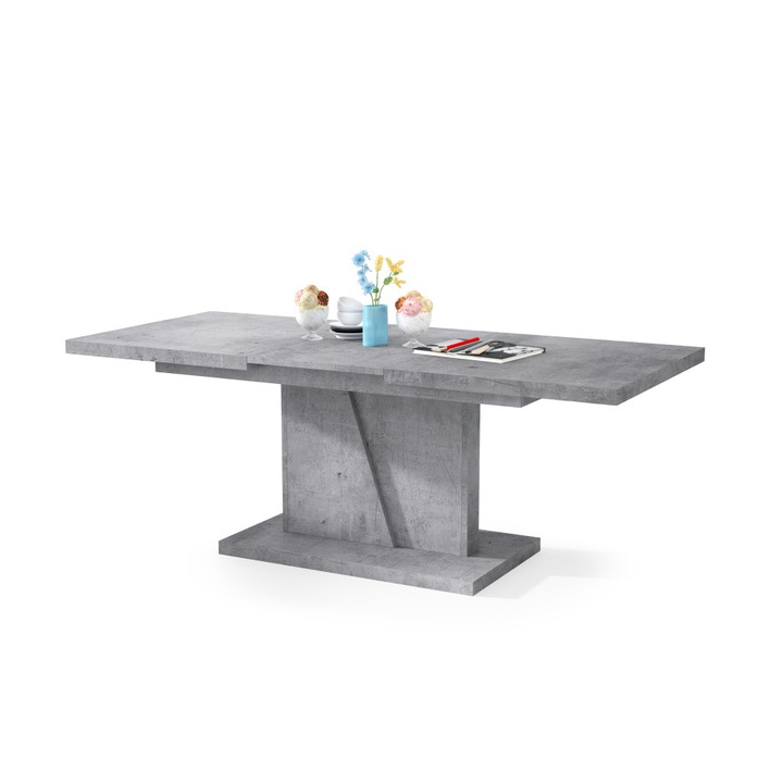 Masa de cafea, Mazzoni, NOIR, Beton, 120 x 70 cm