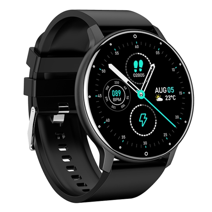 Smartwatch Allview, ON RUN S, 1.28", Android 5.0+/IOS 8, IPS Circular, черен