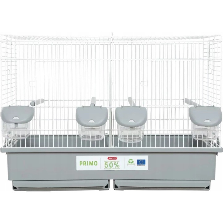 Colivie pentru pasari, Zolux, Plastic, 57 cm, Gri