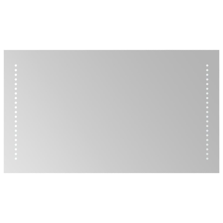 Oglinda de baie cu LED vidaXL, 70x40 cm, Transparent