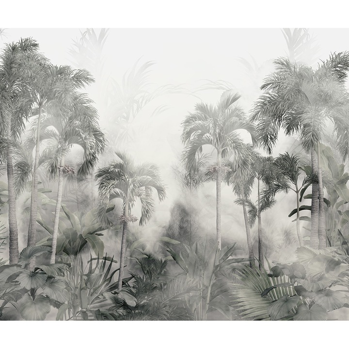 Tapéta Tropical Forest, PoStar, Szintetikus szál, 300x254 cm, Bézs