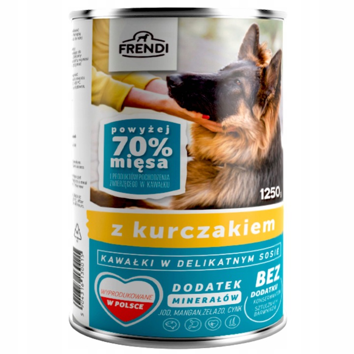 Hrana umeda pentru caini, Frendi, Pui in sos, 1250 g
