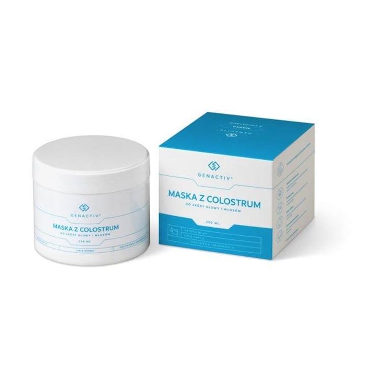 Masca de par cu colostru bovin, 250 ml, Genactiv