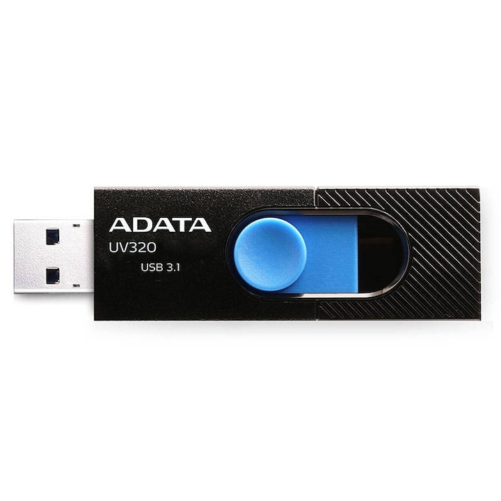 Stick USB A-DATA UV320 32GB, USB 3.1 Negru/Albastru