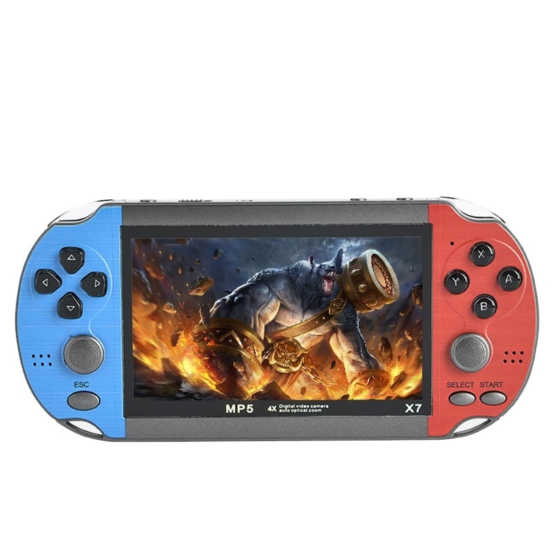 Consola de jocuri X7, 4.3'', 8G, Albastru/rOSU