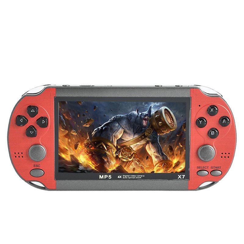 Consola de jocuri X7, 4.3'', 8G, Rosu