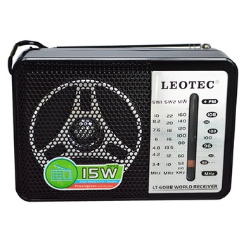 Radio portabil Leotec LT-608B, 4 benzi, mufa jack Radio portabil Leotec LT-608B, 4 benzi, mufa jack