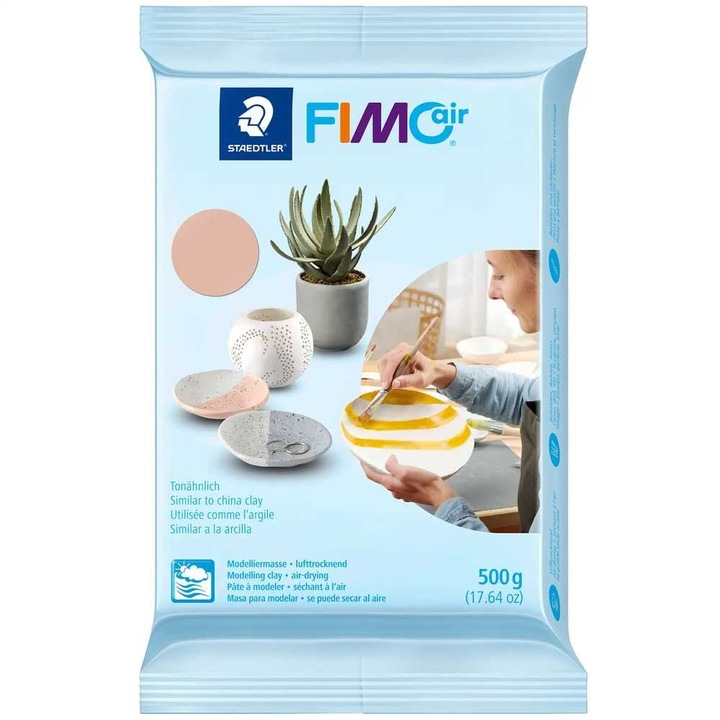 Lut de modelaj cu uscare la aer FIMOair 500g Maro deschis