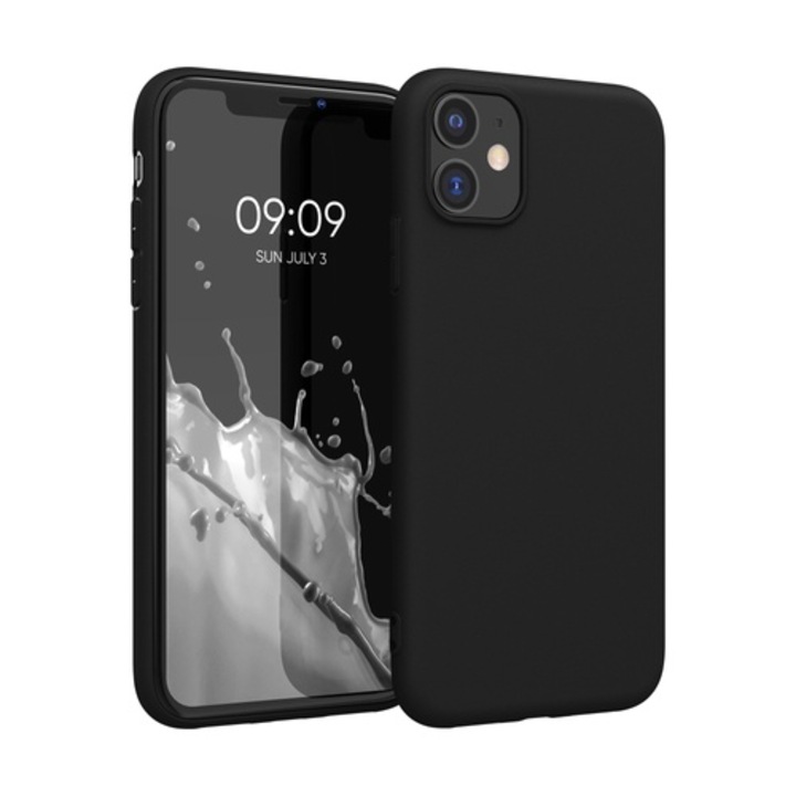 Telefontok Apple iPhone 11 készülékhez, szilikon, fekete, 49787.47