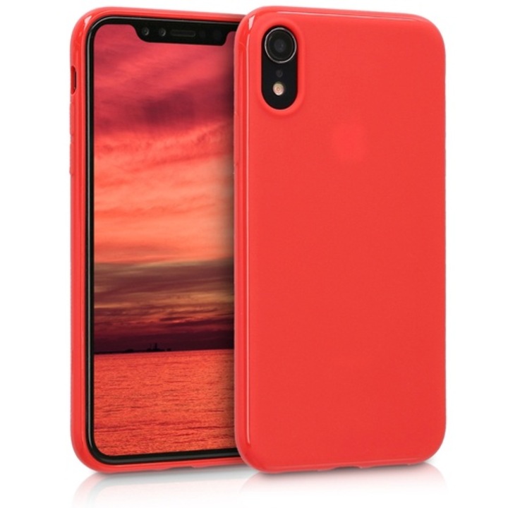 Husa pentru Apple iPhone XR, Silicon, Rosu, 45907.51