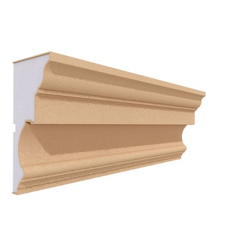 Cornisa decorativa pentru fatada FP412 din polistiren expandat laminat cu rasina, dimensiune 160x80mm, lungime 2m Cornisa decorativa pentru fatada FP412 din polistiren expandat laminat cu rasina, dimensiune 160x80mm, lungime 2m