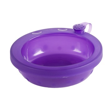 Farfurie cu pereti dubli si ventuza, 460 ml, Baby, mov Farfurie cu pereti dubli si ventuza, 460 ml, Baby, mov