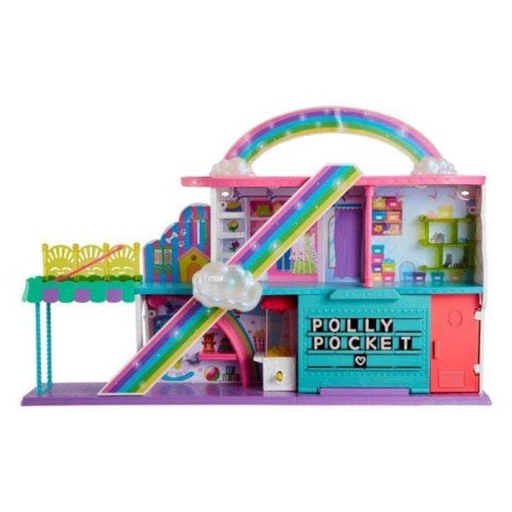 Игрален комплект Mall Polly Pocket, Mattel, С аксесоари + кукла, 4 години+, 61 x 12 x 38 см, Многоцветен