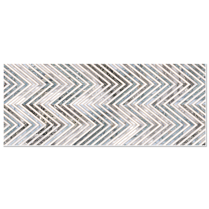 Faianta decorativa rectificata Azul, 30 x 75, 1 placa