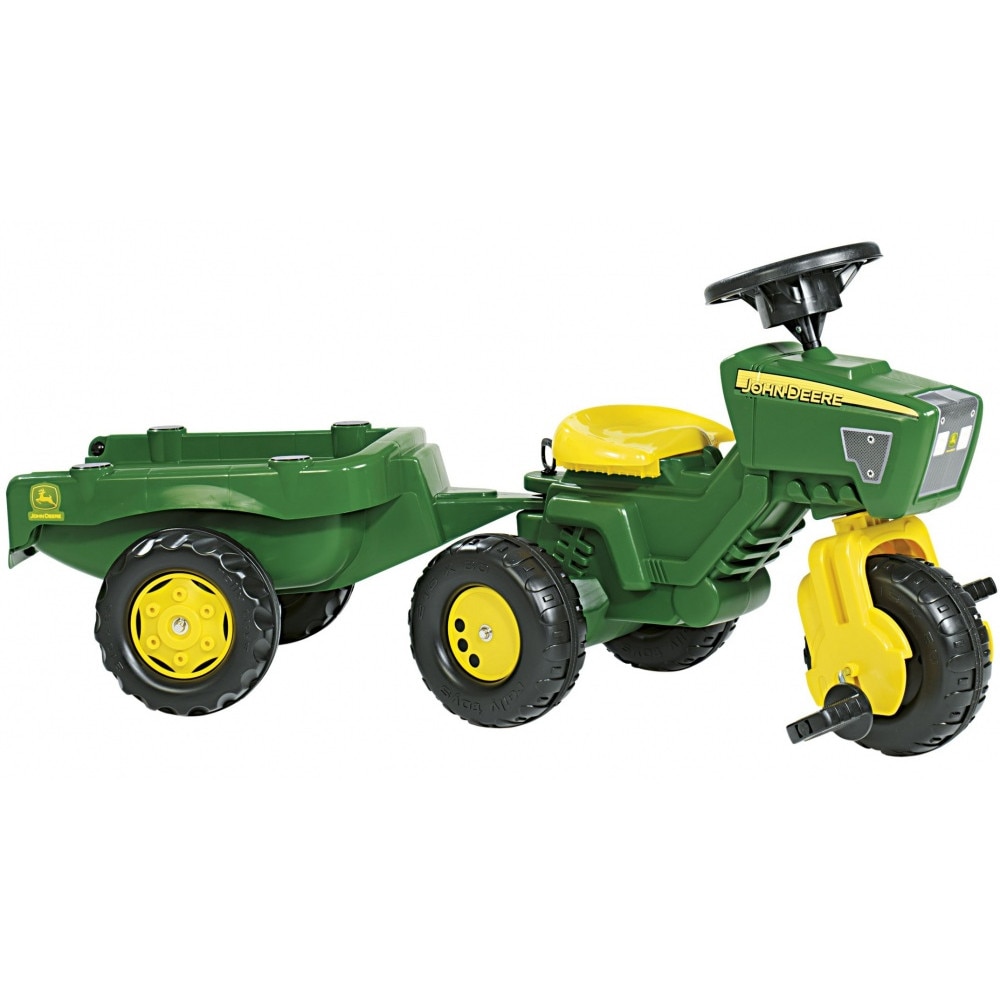Tricicleta John Deere cu remorca