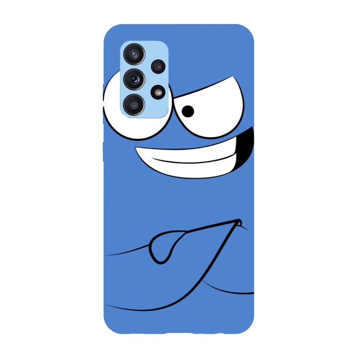 Husa compatibila cu Samsung Galaxy A71 model Bloo Goes Bowling Foster Home for Imaginary Friends, Silicon, TPU, Viceversa