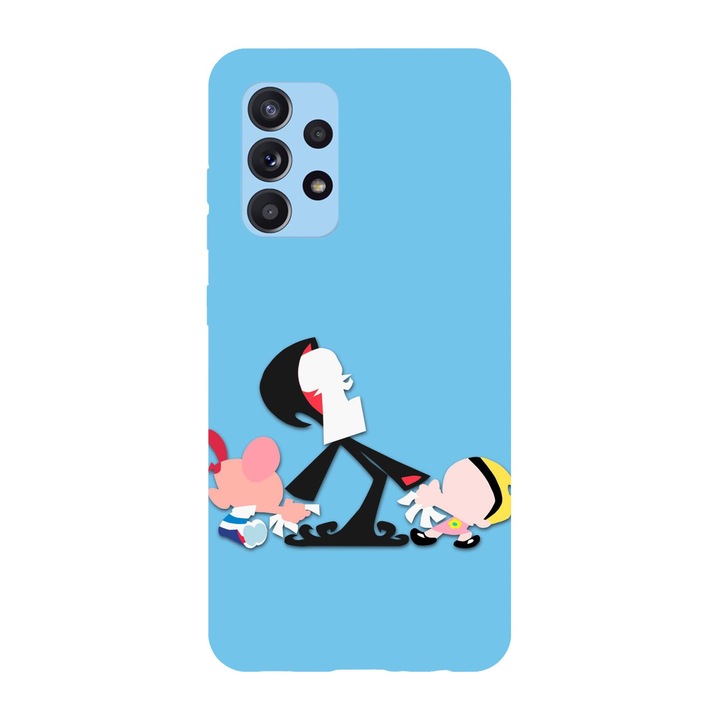 Tok kompatibilis a Samsung Galaxy A22 modell Billy & Mandy bosszantó Grim, szilikon, TPU, fordítva