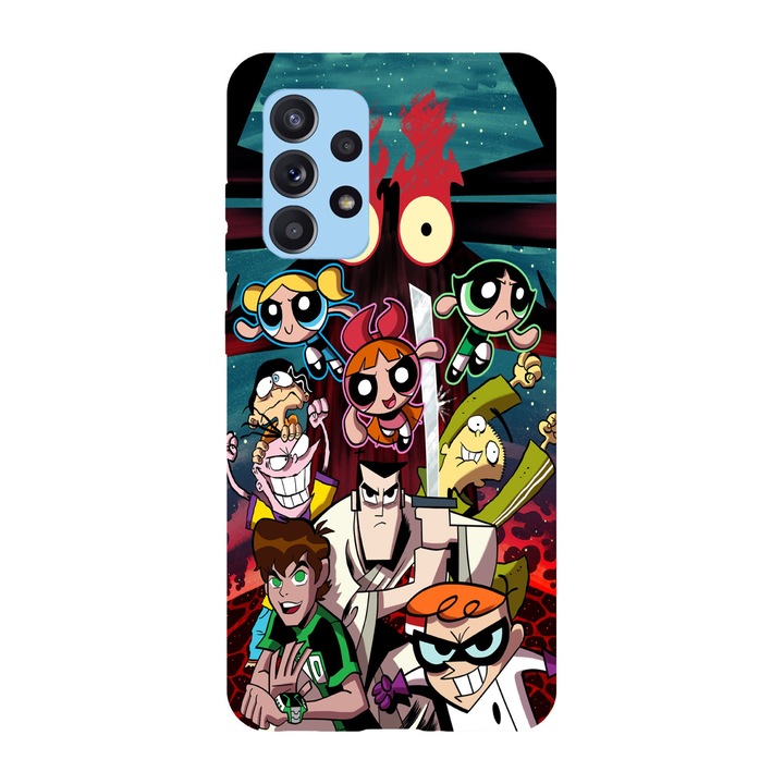 Кейс съвместим с модел Samsung Galaxy A51 5G Стари анимационни филми част 4, Силикон, TPU, Обратно