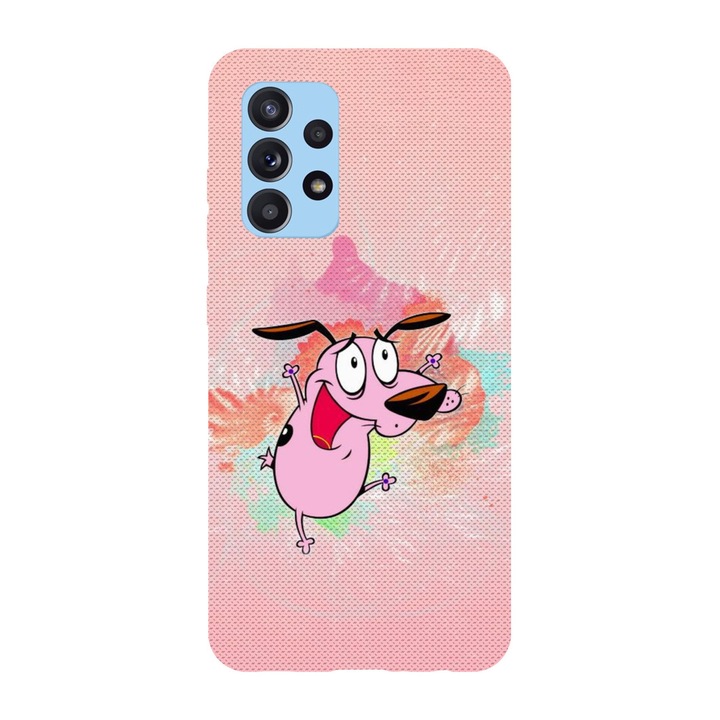 Husa compatibila cu Samsung Galaxy A33 5G model Happy Courage the cowardly dog, Silicon, TPU, Viceversa