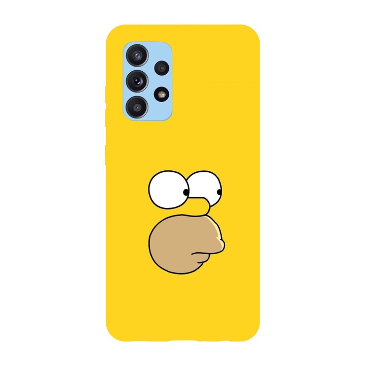 Husa compatibila cu Samsung Galaxy A72 model Homer Simson wall, Silicon, TPU, Viceversa