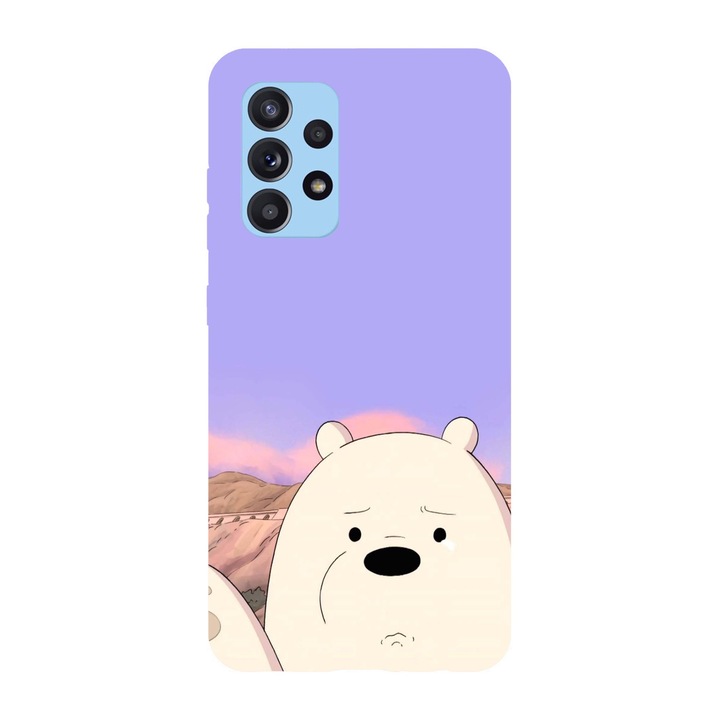 Husa compatibila cu Samsung Galaxy A72 model Ice panda We Bare Bears, Silicon, TPU, Viceversa