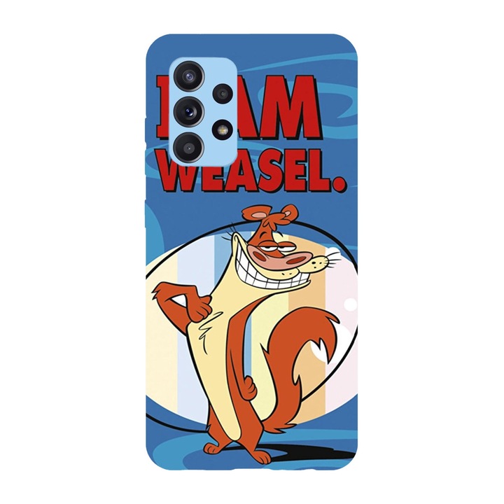 Кейс за Samsung Galaxy A71 модел I am Weasel, силикон, TPU, обратното
