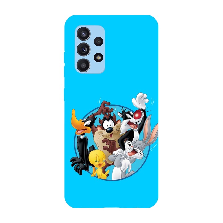 Husa compatibila cu Samsung Galaxy A71 model Looney Tunes Family, Silicon, TPU, Viceversa