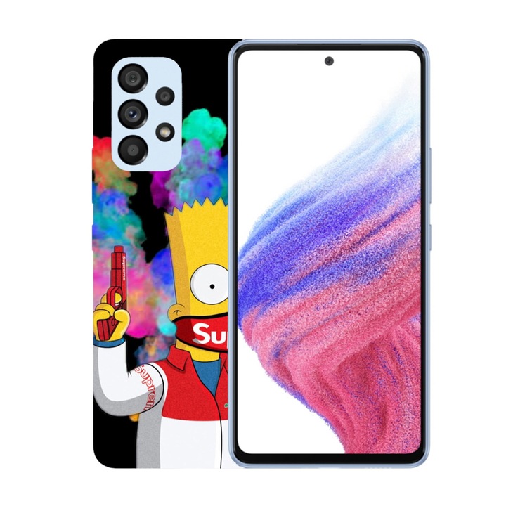 Кейс съвместим с Samsung Galaxy A51 5G модел Supreme Bart Simson, силикон, TPU, обратното