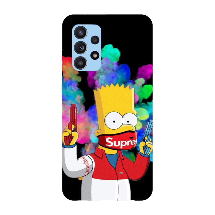 Кейс съвместим с Samsung Galaxy A32 модел Supreme Bart Simson, силикон, TPU, обратното